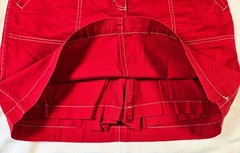 Karen Scott Red Skort Shorts Skirt Active Athletic Womens Size 10 no belt