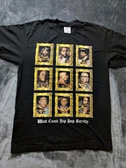 West Coast Hip Hop Royalty Rap Shirt Men’s LARGE 2Pac Tupac, Eminem, Snoop Dogg
