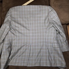 VTG BROOKS BROS 1818 MADISON WOOL BLAZER HOUNDS TOOTH MADE IN USA 44L