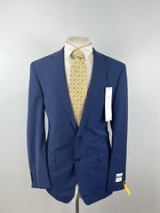 NEW Calvin Klein Mens Royal Blue Nailhead Stitch Lapel Sport Coat Blazer Sz 42 L