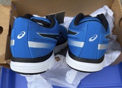 ASICS Men’s Blue/Black/White Low Top Lace Up Athletic Sneakers US 8