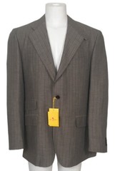 NEW Etro Sportcoat (Jacket)! Gray Red & Brown Stripe Heavier Slim Fit ITALY