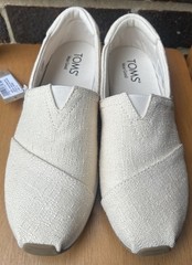 Toms Women Resident Plus Natural Two Tone Slub Size 7.5