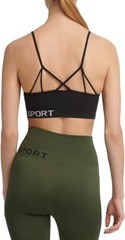 DKNY LOW IMPACT STRAPPY SEAMLESS Light support BRA .SIZE SMALL.RRP £44.