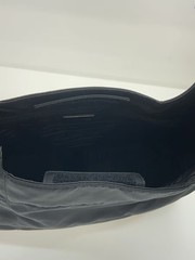 PRADA 98ss QUILTED TESSUTO HOBO BAG Shoulder Bag Nylon BLK B8360