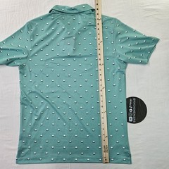 Bad Birdie Aim Point Dusty Jade Pique Polo Golf Shirt Men’s Size Medium