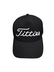 USA Titties Golf Snapback Mesh Trucker Hat Not Titleist Funny Golf Gift NEW