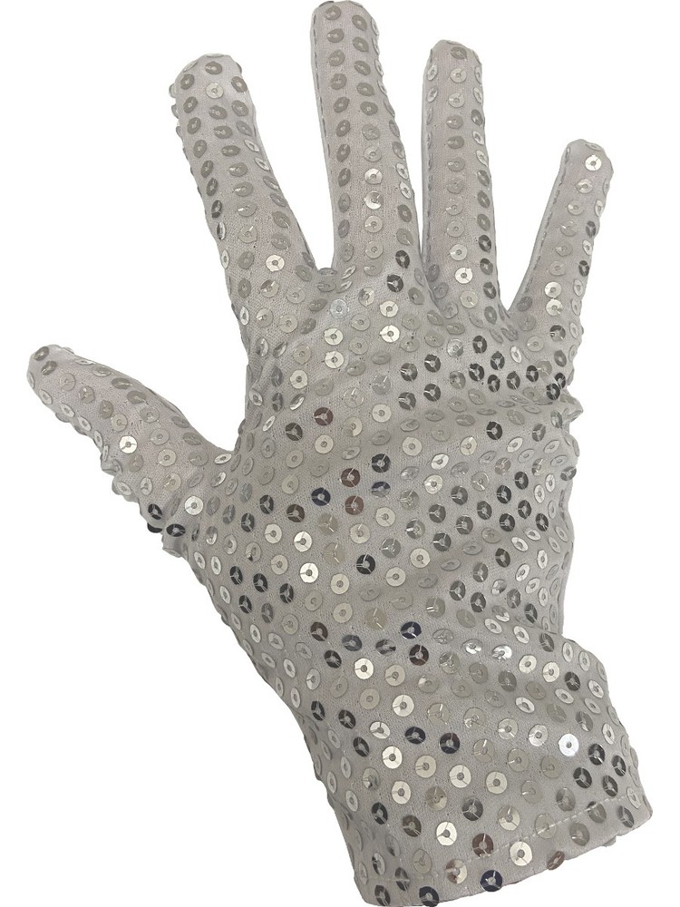 Adult’s MJ Performance Single Right Handed Sequin Glove Costume Accessory