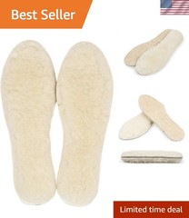 Ultra Soft 100% Sheepskin Insoles – Lightweight, Washable & Cozy Comfort 12×5