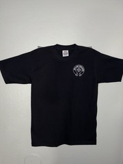 False Religion Men’s Black Cotton Graphic Logo Crew Neck Short Sleeve T-Shirt S