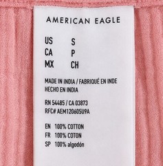 American Eagle Gauze Oversized Shirt Coral Button Up Beach Top Women’s Sz Small