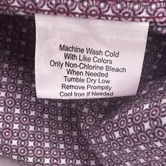 Egara Button Down Shirt Mens XL Burgundy Slim Fit Stretch Non Iron Geometric