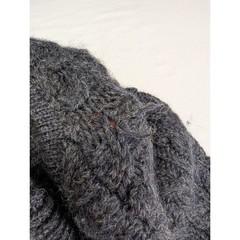 Vintage Adirondack Savile Row Wool Cable Knit Turtleneck Sweater Mens M