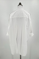 Frank & Eileen Italian Victoria Tuxedo Shirt Womens White SuperLuxe Sz XS