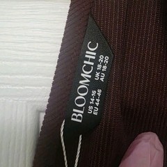 BloomChic Corduroy Stretchy Waist V-Neck Mini Dress Pockets 14-16/1X 18-20/2X