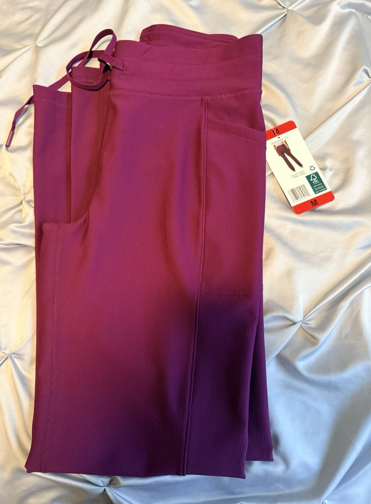 32 degrees Purple Size M Solid Drawstring Knit Poly Blend