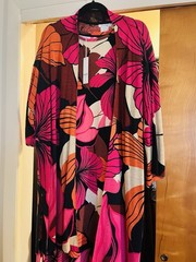 NEW Chicos Women’s Travelers Plus Dress Set- Dress And kimino 2 Pc Set