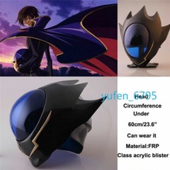Assembly Reinforcement Mask Hot Code Geass Lelouch Zero Helmet Props FRP Cosplay