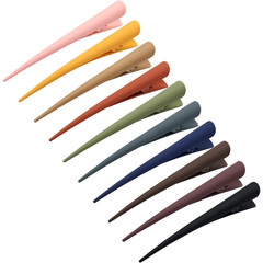 10 Pcs 4.7 Inch Long Plastic Alligator Hair Clips for Styling Colorful Non Slip