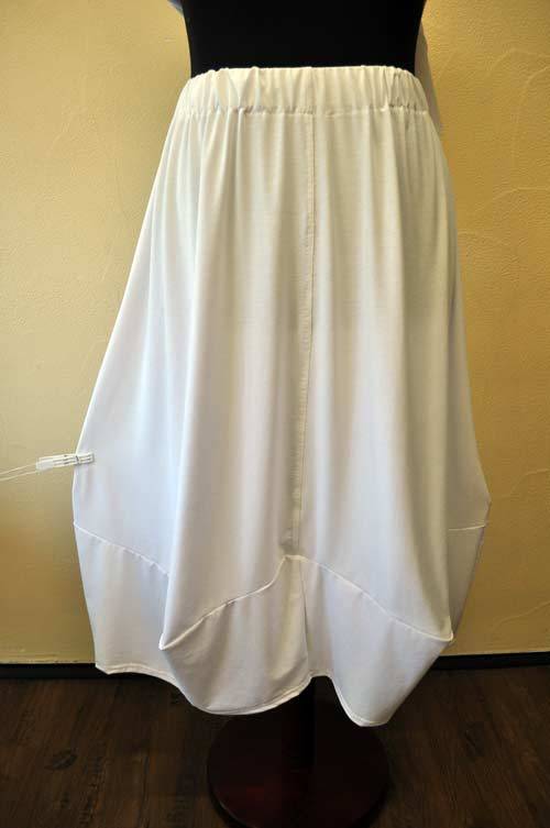 Designer Lagenlook Funny BIG Corner Balloon Skirt WHITE ONE SIZE XL,XXL,XXXL
