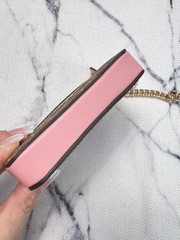 Coach Zip Card Case Wallet In Signature Canvas CW883 Tan/Dusty Pink With Box