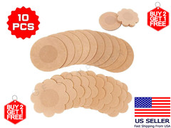 10Pcs of Men Women Invisible Breast Pasties Adhesive Nipple Cover Sticker Pads