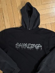 Balenciaga Drip Layered Hoodie Size Small