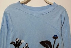 Dokanpei Print T-shirt 92cm Chest M Short Sleeve 45RPM 3/4 Sleeve