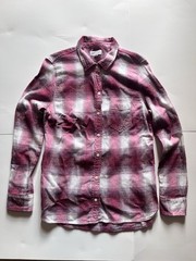 Gap: Women’s Boyfriend Fitted Red Plaid Flannel Shirt
