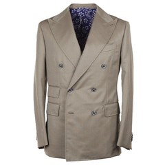 Stile Latino Napoli Slim-Fit Olive Heavier Twill Wool Suit 40R (Eu 50) NWT