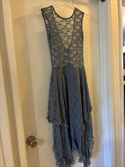 Gorgeous R. Vivimos Backless Stretch Lace Dress Sage Women’s S 4/6 NEW W/ TAGS