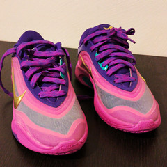 Nike Men’s Low Top Lace-Up Basketball Sneakers Nike Airs Purple/Pink New