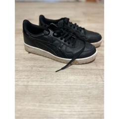 Asics Japan S 1192A125 Womens Black Leather Lifestyle Sneakers Shoes Sz 9