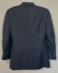 Lauren Ralph Lauren Pinstripe Wool Suit Jacket 40R 3-Button Half Canvas L&T