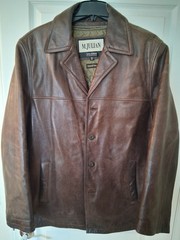 M Julian Wilsons Men’s Leather Jacket Brown Crazy Vintage