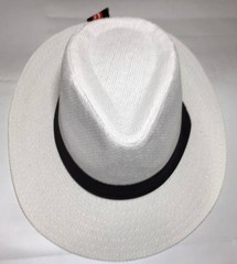Women Men Brown Fedora Trilby Gangster Cap Summer Beach Sun Straw Panama Hat Bow