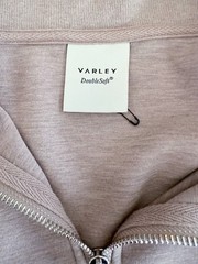 VARLEY Larson DoubleSoft Half Zip Sweatshirt Lounge Tennis Prep : Beige L Large