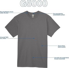 Gildan (3-pack) Solid Ultra/Heavy Cotton Short Sleeve Blank T-Shirt S-3XL