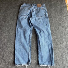 Mens Levi Strauss Signature Regular Fit Light Wash Blue Jeans 34×30 C34 L30