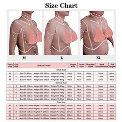 IMI 9th Flocking Silicone Breast Form Boobs B-K Cup Breastplate for Crossdresser