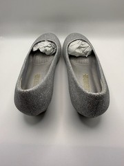 Dream Pairs Women’s Debbie Silver Glitter Low Wedge Pumps