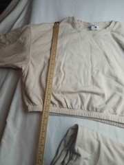 JoyLab Sweatshirt Pants Set Womens Size XXL Beige Fleece Sweatsuit Athleisure
