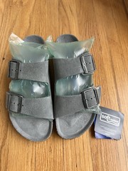 Birkenstock Arizona Soft Footbed in Gray Women’s 6-6.5 (EU 37) Men 4