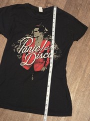 Panic At The Disco Shirt Womens Medium M Black Brendon Urie Graphic Band Tee