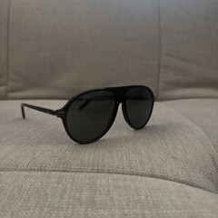 Brioni BR0059S pilot Sunglasses Black/Black