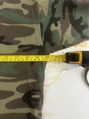 VTG Rothco Men’s Camouflage Crew Neck Ringer T-Shirt Short Sleeve Size L