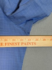 NWT Mizzen Main Leeward Shirt Mens XL Blue Plaid Button Up Trim Fit Made In USA