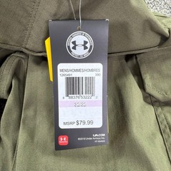 NEW Under Armour Storm1 Tactical Cargo Pants Mens 32×32 Olive Green Ripstop Work