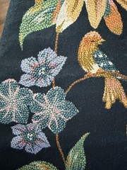 NWT AUTH FARM RIO Dark Blue Maira Floral Premium Linen Midi Dress Sz MEDIUM M