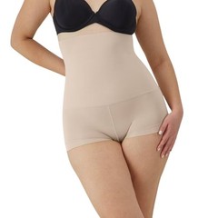 Maidenform Women’s Beige High Waist No Pinch Shaping Boyshorts Size 2XL